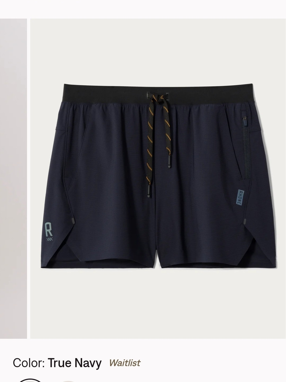 RHONE True Navy Men's Sz S Premium Performance Unlined 5" Nwot Sold Old Online.